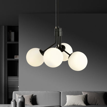 Nova 4 pendant light black/opal