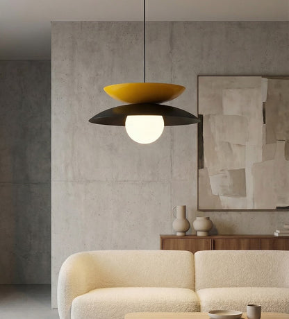 Nagoya 1 pendant light black/orange
