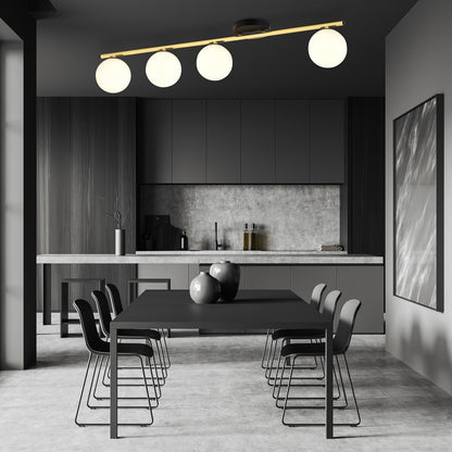 Monza 4 ceiling lamp black/opal