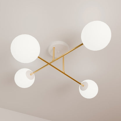 Magnum 4 ceiling lamp white/opal