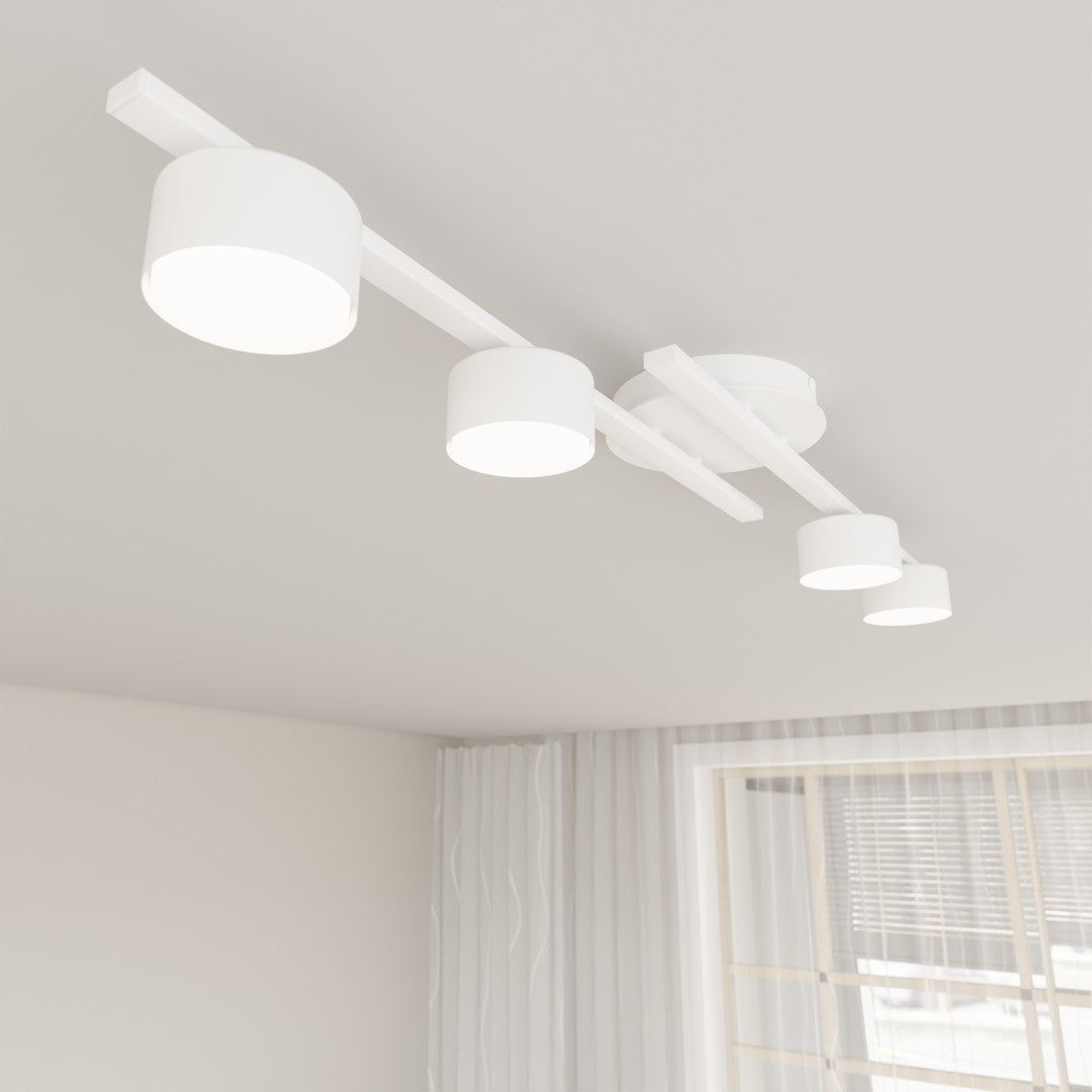 Fragment 4 ceiling lamp white