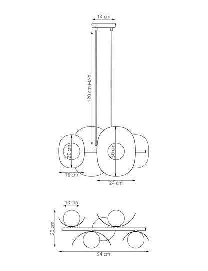 Elementi 4 pendant light white