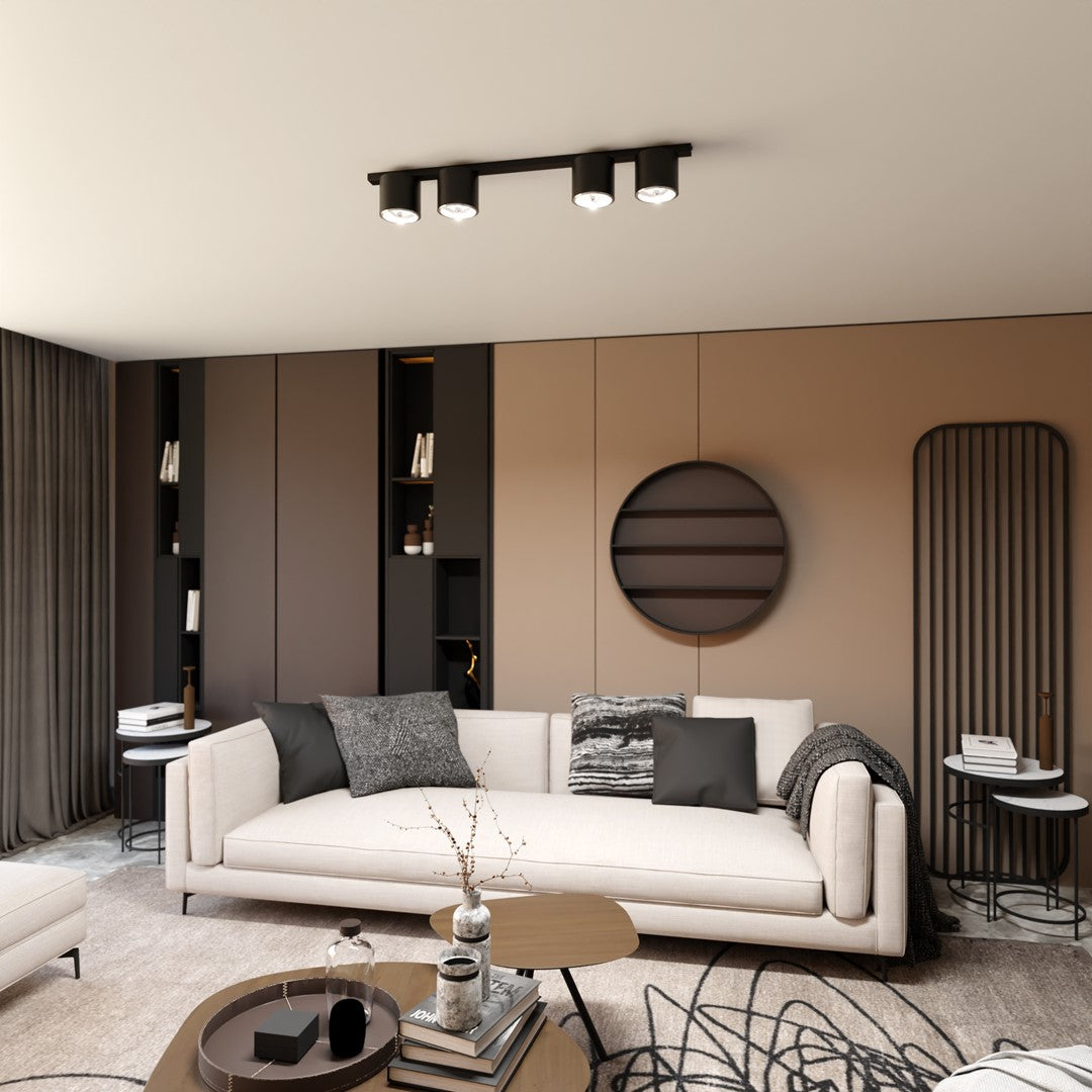 Nano 4 ceiling lamp black