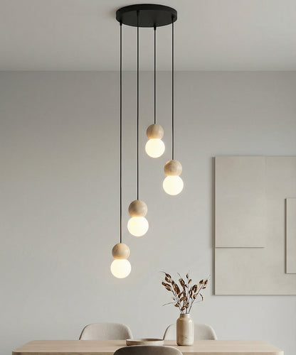 Loop 4 pendant light black