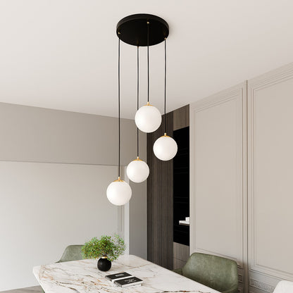 Royal 4 pendant light black