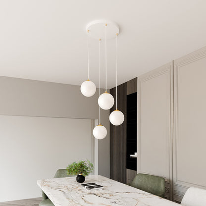 Royal 4 pendant light white