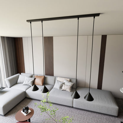 Elit 4 pendant light black