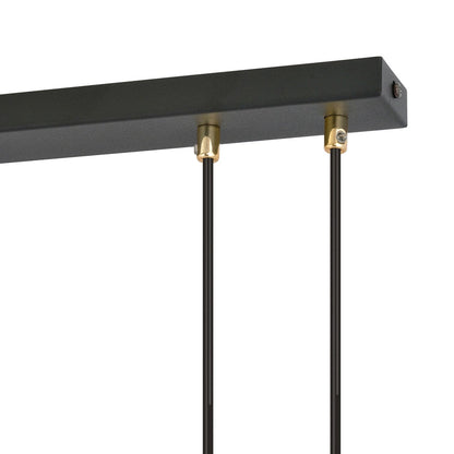 Glam 4 pendant light black/clear