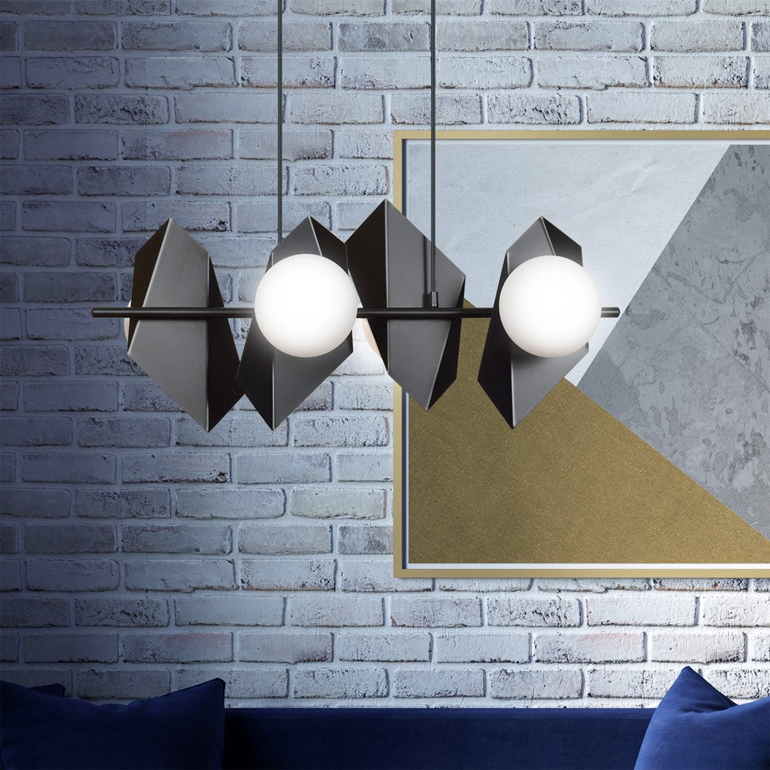 Drifton 4 pendant light black/white