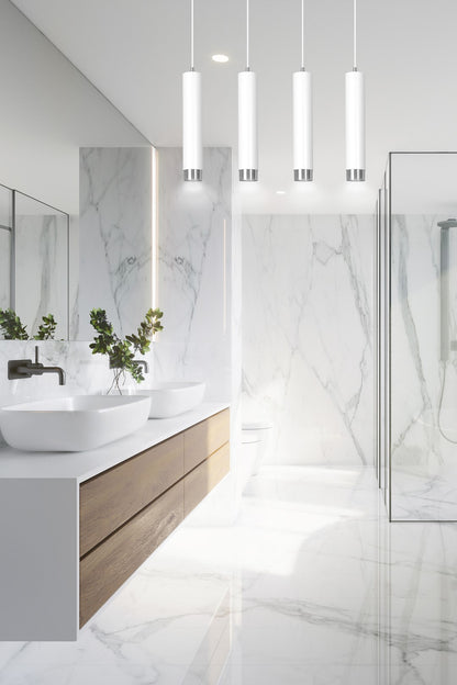 Kibo 4 pendant light white/chrome