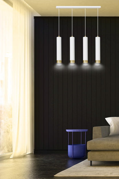Kibo 4 pendant light white/gold