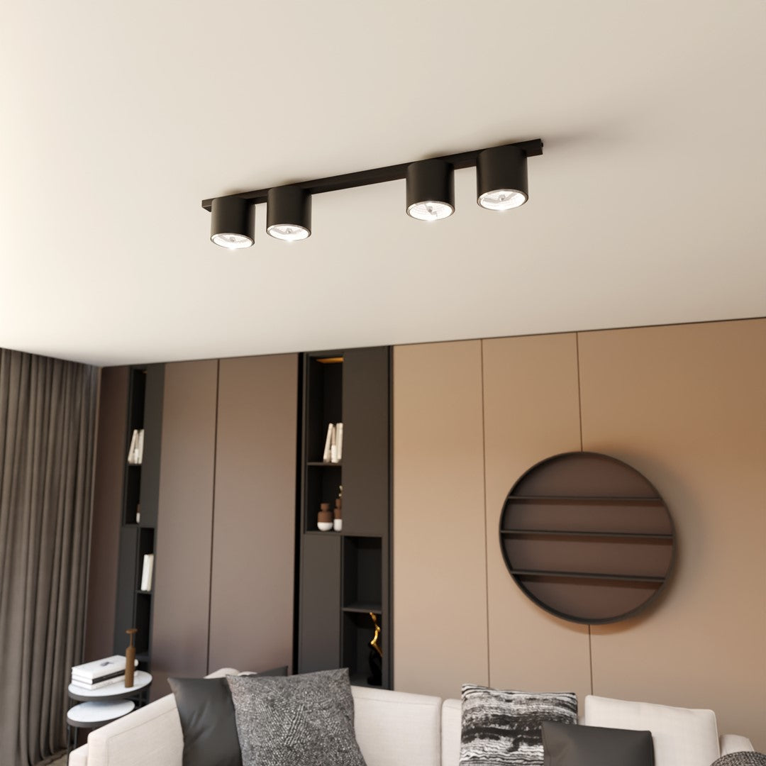 Nano 4 ceiling lamp black