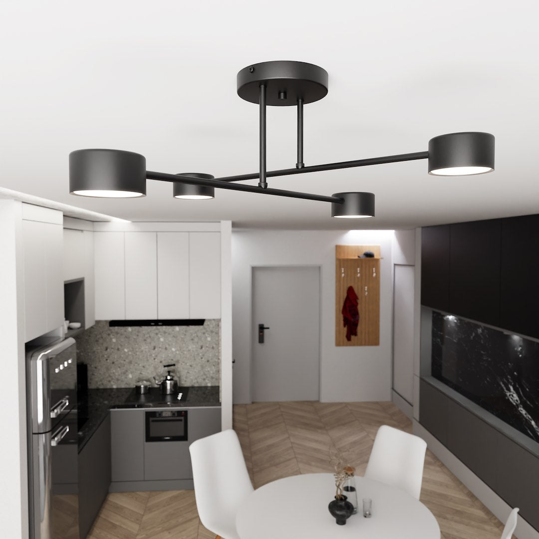 Halo 4 ceiling lamp black