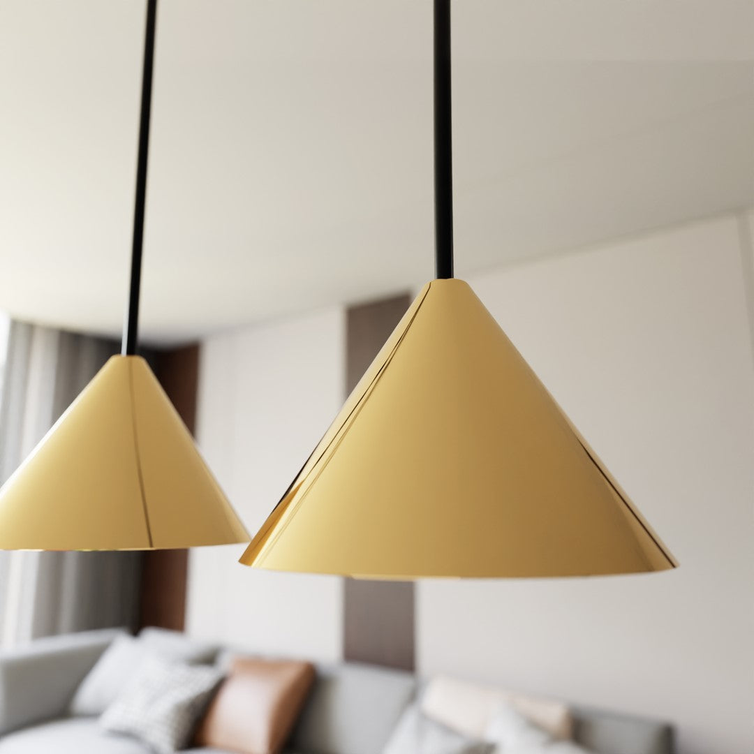 Elit 4 pendant light black/gold