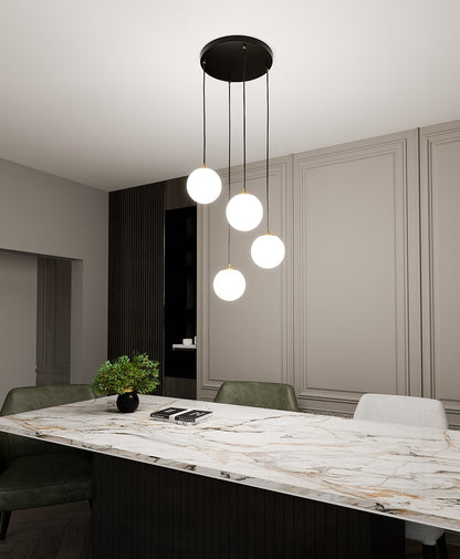 Royal 4 pendant light black