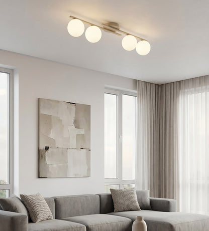 Kairo 4 ceiling lamp mocha/opal