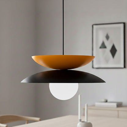 Nagoya 1 pendant light black/orange