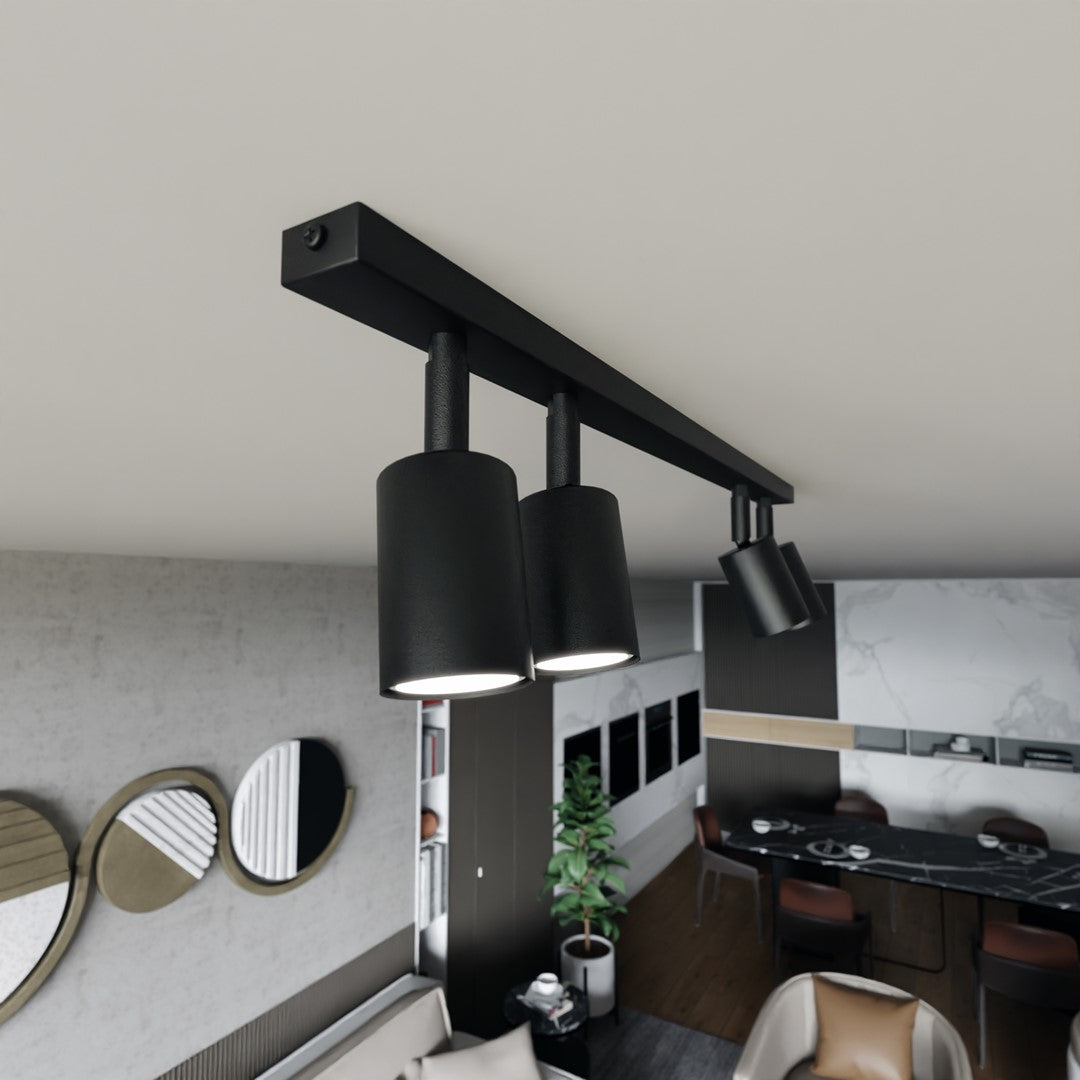 Flash 4 ceiling lamp black