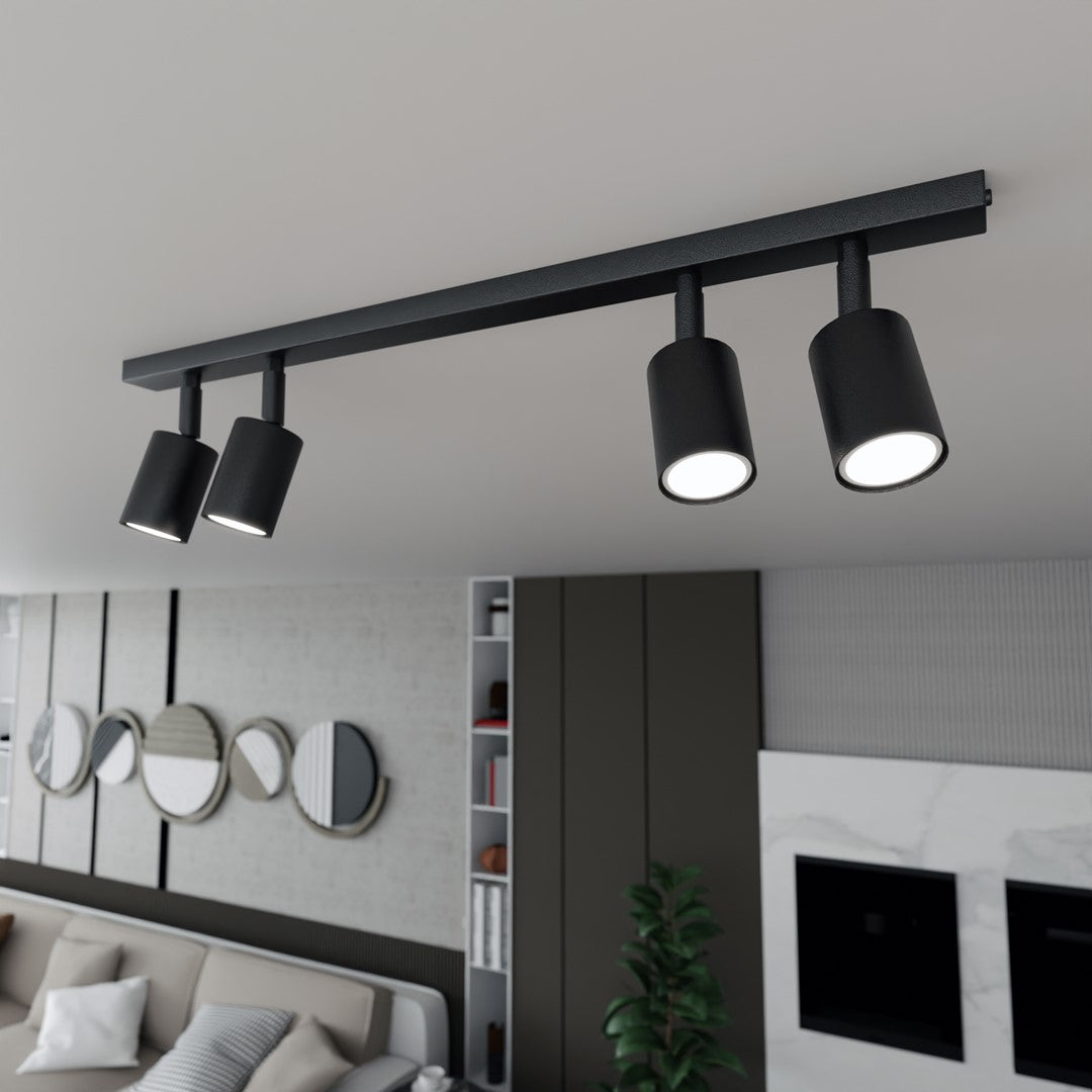 Flash 4 ceiling lamp black