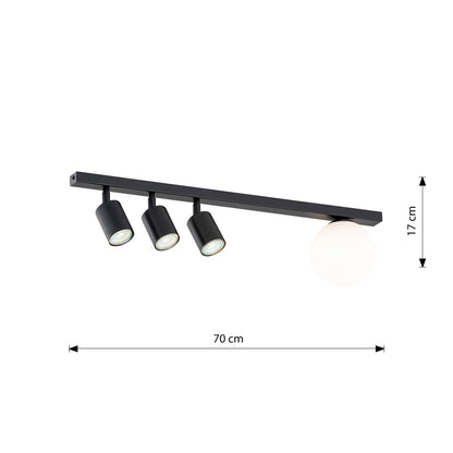 Baster 4 ceiling lamp black