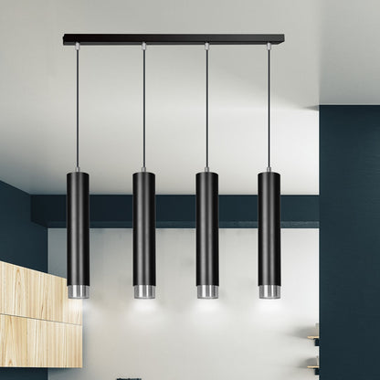 Kibo 4 pendant light black/chrome