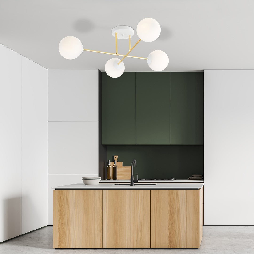 Magnum 4 ceiling lamp white/opal