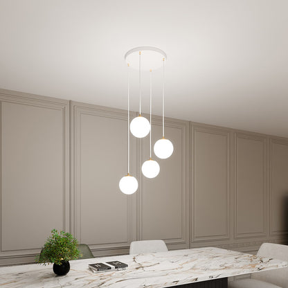 Royal 4 pendant light white