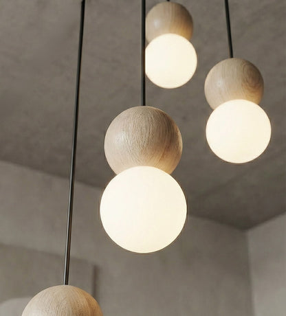 Loop 4 pendant light black