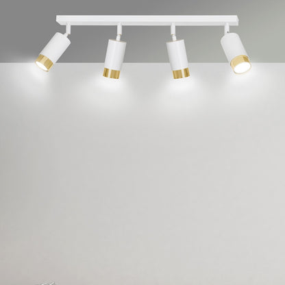 Hiro 4 ceiling spotlight white/gold
