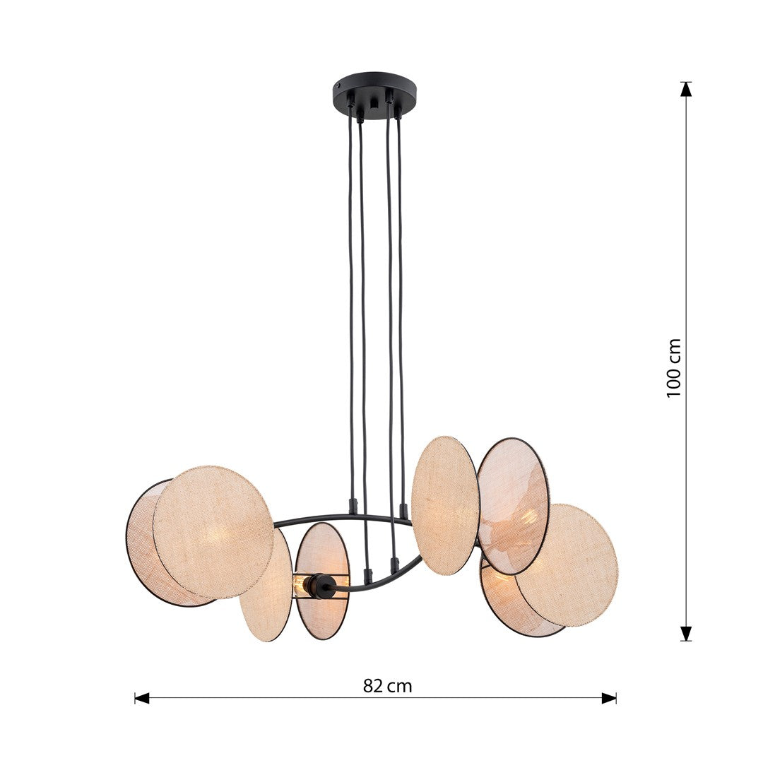 Motif 4 pendant light natural