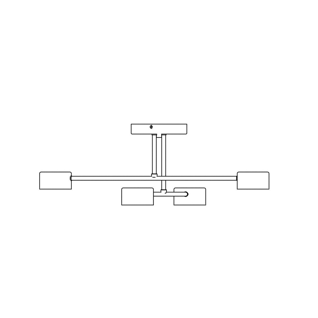 Halo 4 ceiling lamp black