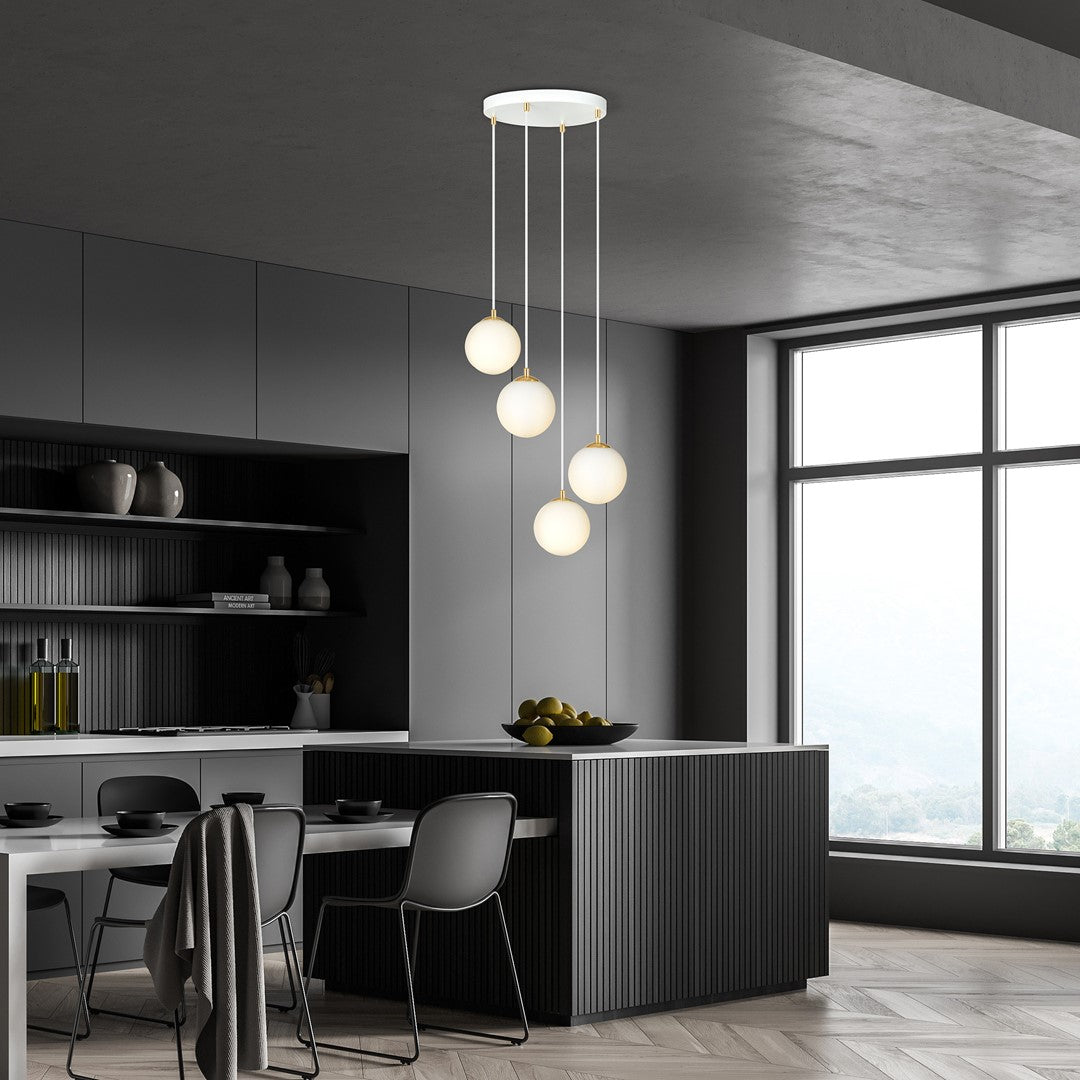 Royal 4 pendant light white