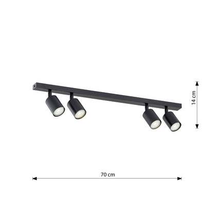 Flash 4 ceiling lamp black