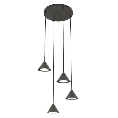Elit 4 premium pendant light black