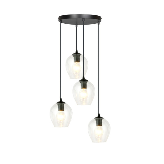 Istar 4 premium pendant light black/clear