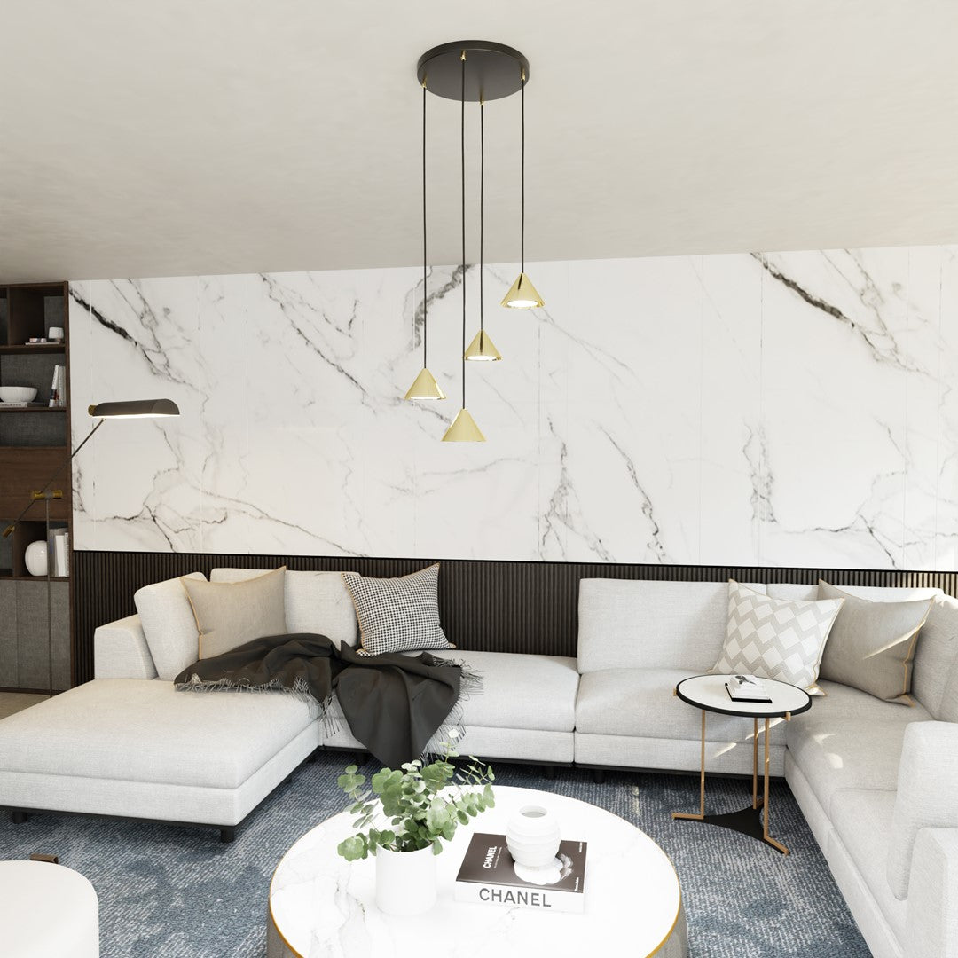 Elit 4 premium pendant light gold