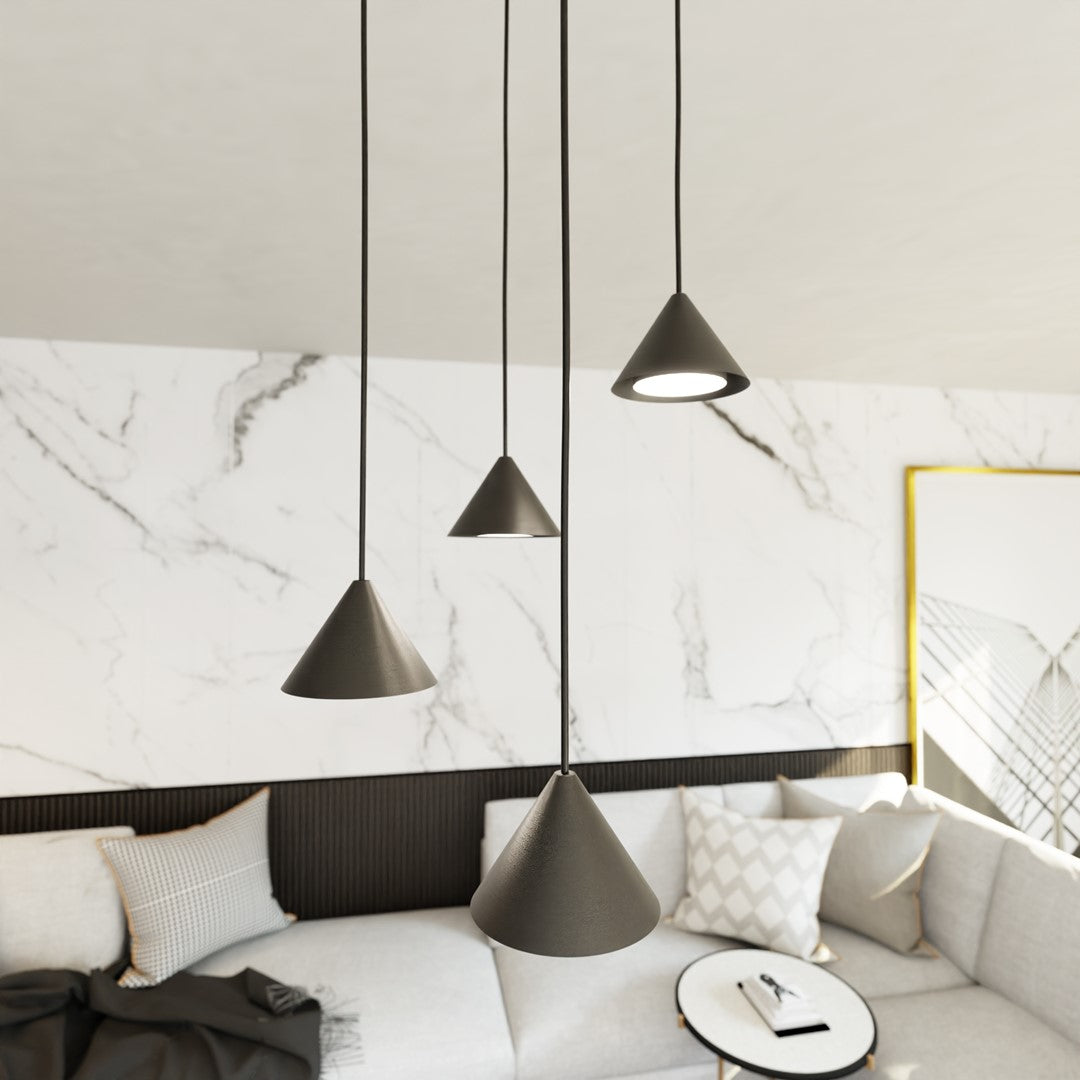 Elit 4 premium pendant light black