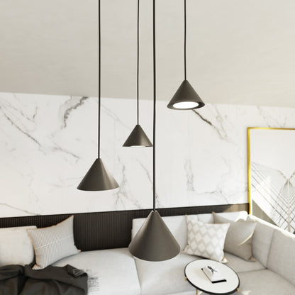 Elit 4 premium pendant light black