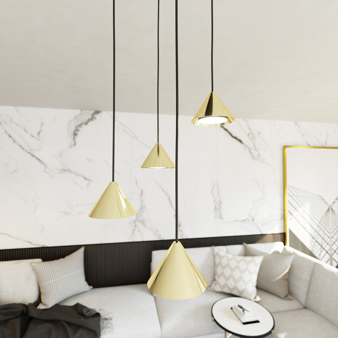 Elit 4 premium pendant light gold