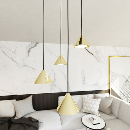 Elit 4 premium pendant light gold