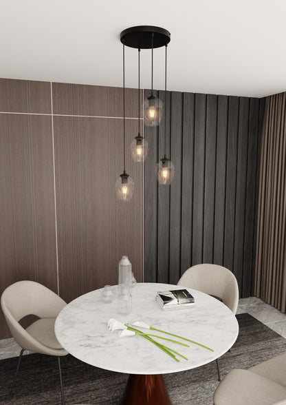 Istar 4 premium pendant light black/clear