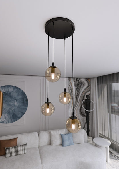 Cosmo 4 premium pendant light amber