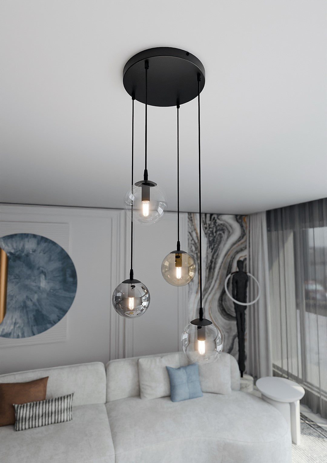 Cosmo 4 premium pendant light mixed