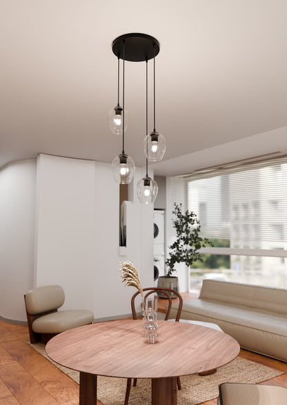 Istar 4 premium pendant light black/clear