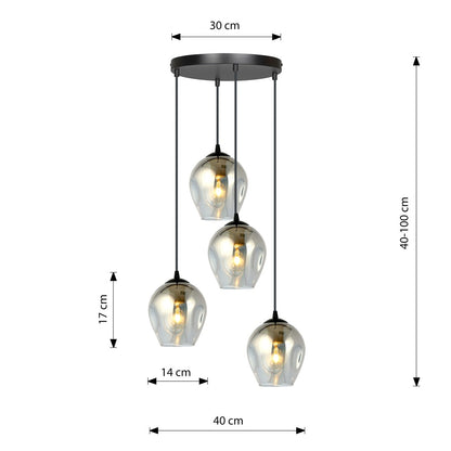 Istar 4 premium pendant light black/graphite