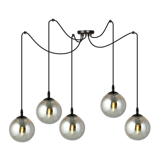 Gigi 5 pendant light graphite