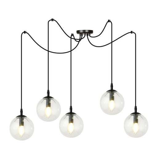 Gigi 5 pendant light clear