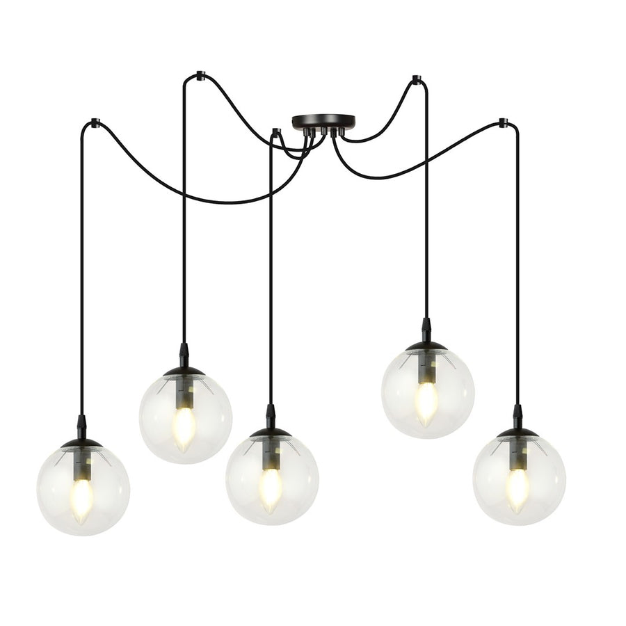 Gigi 5 pendant light clear