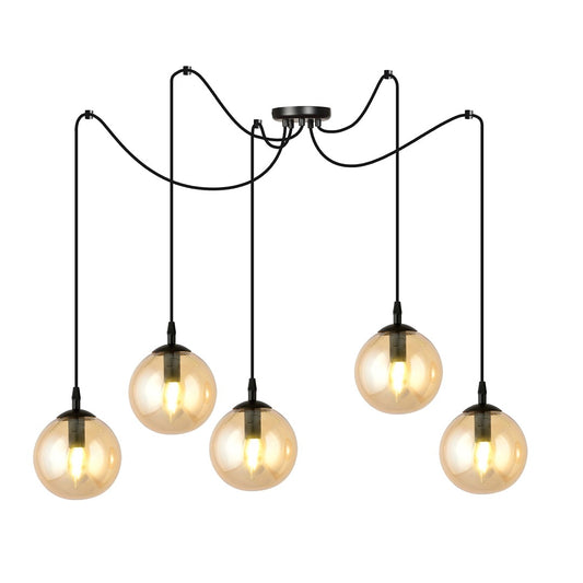 Gigi 5 pendant light amber