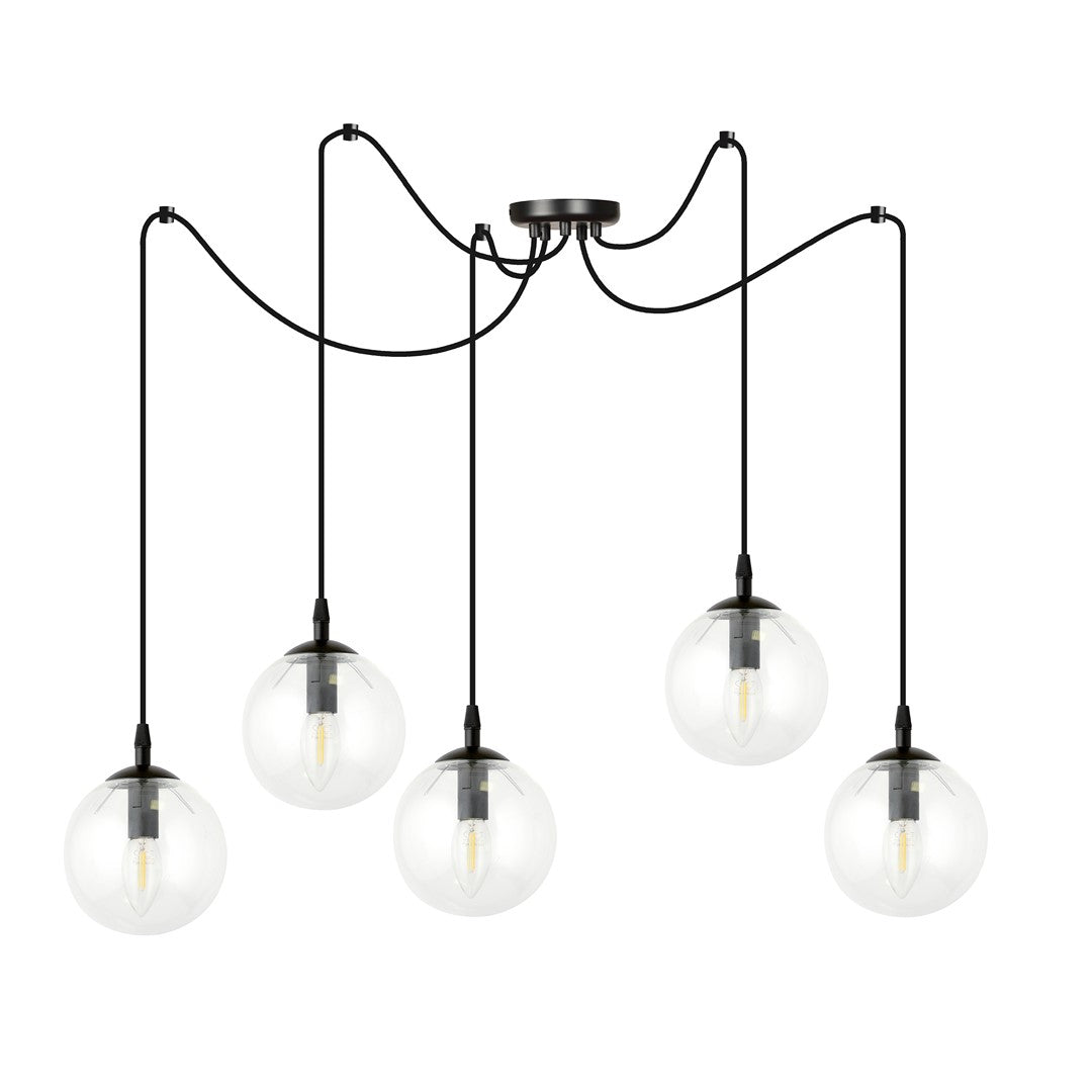 Gigi 5 pendant light clear